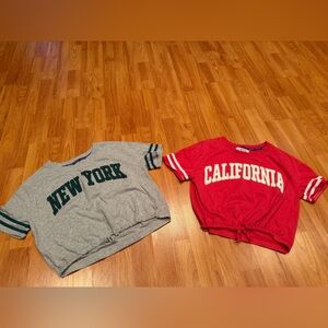 Limited Too Gray and Red Kids Tees Set